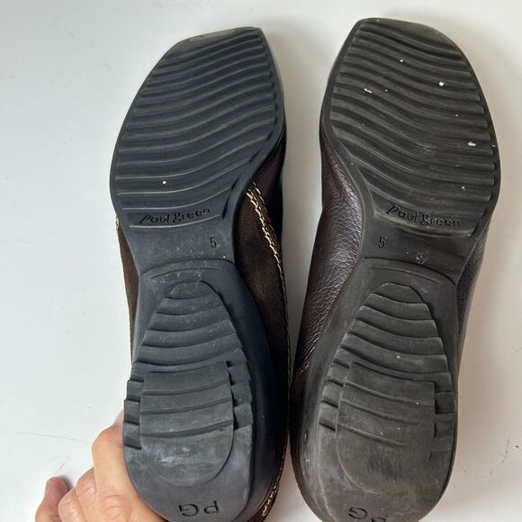 Paul Green Munchen Brown Leather Suede Mismatched Drivers Size 5/US 7.5-8 - Picture 12 of 13
